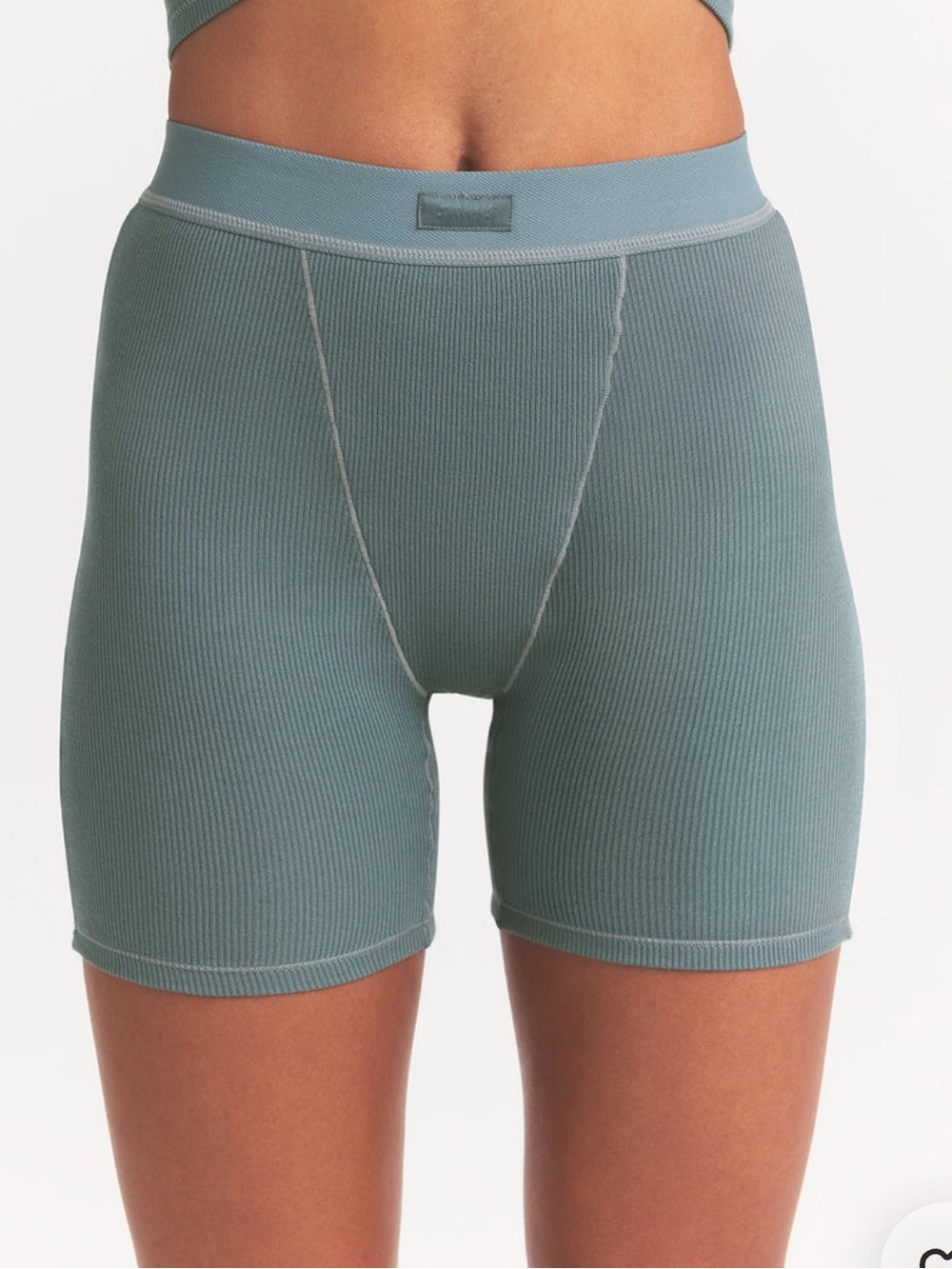 SKIMS Cotton Rib Boxer Shorts size L